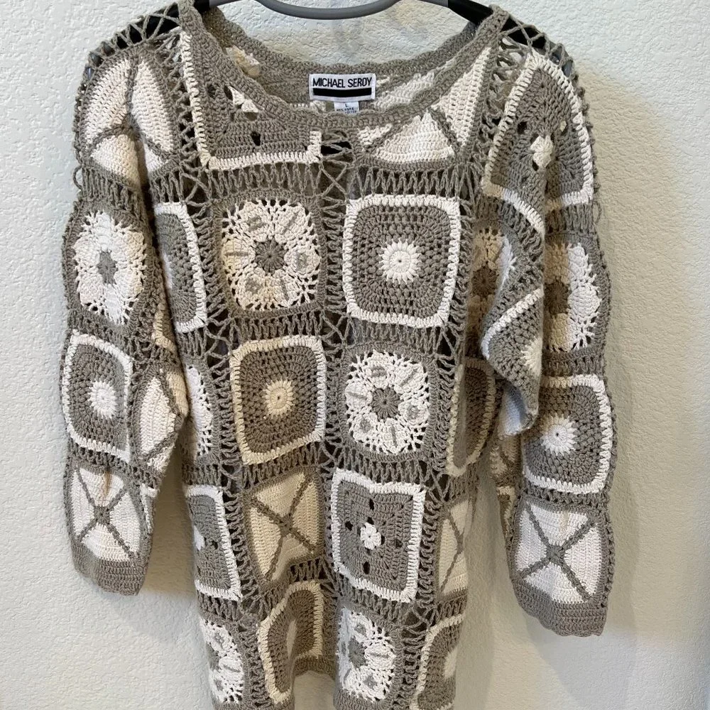 Michael Seroy Crochet sweater - Picture 1 of 3